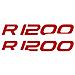 2pz Adesivi Compatibile Con R 1200 Adventure Moto (red)  - Foto miniatura 1