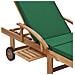 Lettini Prendisole con Cuscini 2 pz in Legno di Teak Verde - Foto miniatura 2