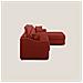 Amber Divano Letto Angolare In Tessuto Smacchiabile T05 Rosso 273 Cm Destro (mat. 140x197) - Foto miniatura 4