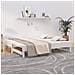 Dormeuse Estraibile Bianca 2x (75x190) Cm Legno Massello Di Pino - Foto miniatura 1