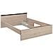 Letto Con Vani Portaoggetti, 2 Cassetti E 1 Nicchia 140 X 190 Cm Colore Naturale - Pablo - Foto miniatura 11