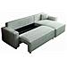 Cosy Divano Letto Angolare 4 Posti In Velluto A Coste Beige - Foto miniatura 2