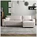 Cosy Divano Letto Angolare 4 Posti In Velluto A Coste Beige - Foto miniatura 9