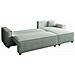 Cosy Divano Letto Angolare 4 Posti In Velluto A Coste Beige - Foto miniatura 4