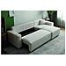 Cosy Divano Letto Angolare 4 Posti In Velluto A Coste Beige - Foto miniatura 12