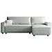 Cosy Divano Letto Angolare 4 Posti In Velluto A Coste Beige - Foto miniatura 1