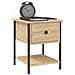 Comodini 2 Pz Rovere Sonoma 34x35,5x45 Cm In Legno Multistrato - Foto miniatura 2