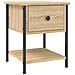 Comodini 2 Pz Rovere Sonoma 34x35,5x45 Cm In Legno Multistrato - Foto miniatura 3