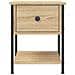 Comodini 2 Pz Rovere Sonoma 34x35,5x45 Cm In Legno Multistrato - Foto miniatura 4