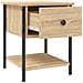 Comodini 2 Pz Rovere Sonoma 34x35,5x45 Cm In Legno Multistrato - Foto miniatura 6