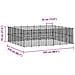 Gabbia Per Animali 52 Pannelli Con Porta Nero 35x35 Cm Acciaio - Foto miniatura 3