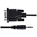 Cavo Seriale DB9 a Jack 3,5 mm da 1m - Adattatore Seriale RS232 9 pin a Jack 3,5 M /M per la Configurazione e Calibrazione di Dispositivi Seriali, Proiettori, Digital Signage e TV tramite Jack Audio - Foto miniatura 3