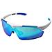 Sunup Occhiali Da Sole Magnet Sports Matt White / Full Revo Ice Blue - Foto miniatura 1