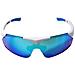 Sunup Occhiali Da Sole Magnet Sports Matt White / Full Revo Ice Blue - Foto miniatura 3