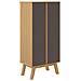 Scarpiera Olden Marrone 55x35x120 Cm In Legno Massello Di Pino - Foto miniatura 6