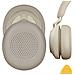 Cuscinetti Auricolari Di Ricambio Per Jabra Elite 45h /evolve2 65, Cuscinetti Auricolari In Morbida Memory Foam E Pelle Proteica Gold - Foto miniatura 2