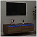 Mobile Porta TV con Luci LED Rovere Artigianale 100X35,5x25 cm - Foto miniatura 9