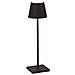 Lampada A Led Da Tavolo Poldina Pro Micro Nero Ricaricabile E Dimmerabile Con Batteria Fino A 12 Ore - Foto miniatura 1