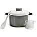 Microonde Vapore Casseruola In Pp 2,7l 26,5x21x15,5 Cm. Grigio - Foto miniatura 1