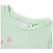 Maglietta da Bambina Maniche Volant Verde Tenue 140 - Foto miniatura 3