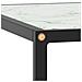 Lusso Casadino -  Tavolino Da Salotto Nero Con Vetro Marmo Bianco 60x60x35 Cm - Foto miniatura 4