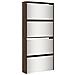 Scarpiera Con Specchio A 4 Livelli Rovere Marrone 63x17x134 Cm - Foto miniatura 1
