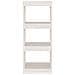 Libreria /divisorio Bianco 40x30x103,5 Cm Legno Massello Di Pino - Foto miniatura 4