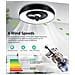 Ventilatore Da Soffitto Smart Luce Led Regolabile Dimmerabile Alexa - Foto miniatura 1