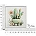 Stampa Su Tela Con Cornice Cactus 5 - Multicolore - Legno - 40x2,8x40 Cm - Foto miniatura 6