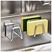 Portaspugna In Acciaio Inossidabile Spazzolato - Organizzazione Efficiente Per La Tua Cucina - Foto miniatura 2