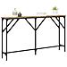 Tavolo Console Rovere Artigianale 140x23x75 cm Legno Ingegnerizzato - Foto miniatura 3