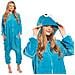 Pigiama Da Donna Costume Kigurumi Tuta Intera Mostro Dei Biscotti 145-155 S - Foto miniatura 1