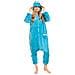 Pigiama Da Donna Costume Kigurumi Tuta Intera Mostro Dei Biscotti 145-155 S - Foto miniatura 7