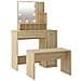 Set Tavolo da Toeletta con LED Rovere Sonoma Legno Multistrato - Foto miniatura 1