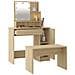Set Tavolo da Toeletta con LED Rovere Sonoma Legno Multistrato - Foto miniatura 5