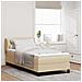 Letto box spring con materasso Crema 90 x 200 cm Tessuto - Foto miniatura 2
