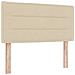 Letto box spring con materasso Crema 90 x 200 cm Tessuto - Foto miniatura 6
