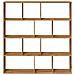 Libreria Rovere Artigianale 132x29x141,5cm in Legno Multistrato - Foto miniatura 5