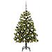 Albero di Natale artificiale pieghevole con coni Verde 120 cm - Foto miniatura 3