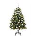 Albero di Natale artificiale pieghevole con coni Verde 120 cm - Foto miniatura 4