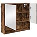 Set di mobili per il bagno con cassetto 3 pcs Rovere fumé - Foto miniatura 7