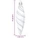 Palla a spirale di Natale 40 pcs Bianco Plastica - Foto miniatura 6