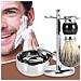 Kit Professionale 3 In 1 Per Pennello Da Barba: Pennello, Ciotola Per Sapone E Supporto - Foto miniatura 3
