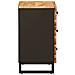 Mobiletto da Letto con cassetto Marrone 50 x 33 x 62 cm - Foto miniatura 4
