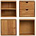 Set 4 Mensole Da Parete Townsville In Rovere Massiccio 30x18x30 Cm - Foto miniatura 2