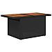 Set Divano da Giardino con cuscino 7 pcs Nero polyrattan - Foto miniatura 6