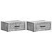 Mobiletto da notte a muro con cassetto 2 pcs Grigio Cemento - Foto miniatura 1
