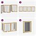 Cancello per cani pieghevole con supporti 4 pcs Rovere Sonoma - Foto miniatura 7
