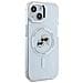 Custodia Iphone 14 Karl Lagerfeld Iml Metal Karl & Choupette Head Magsafe - Bianca - Foto miniatura 4
