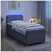 Letto box spring con materasso Grigio Chiaro 90 x 190 cm - Foto miniatura 4